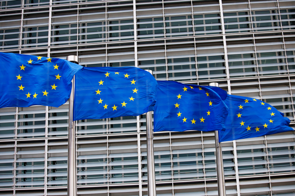 Brussels,,Belgium.,4th,March,2019.,European,Flags,Flap,In,The