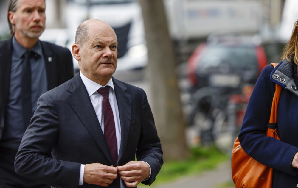 German Chancellor Scholz meets Representatives of leading German business associations