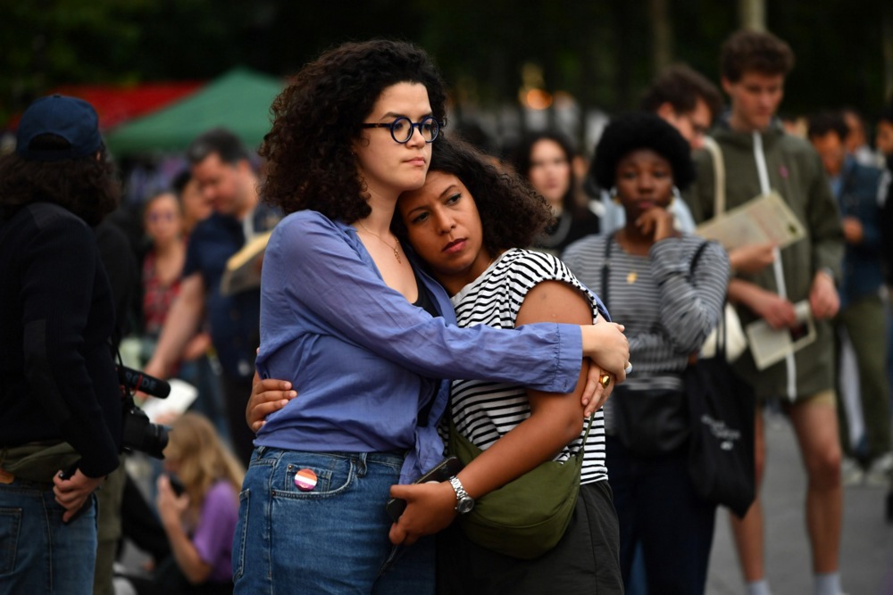 France&rsquo;s leftist grouping New Popular Front rally at Paris&rsquo;s Place de la Republique