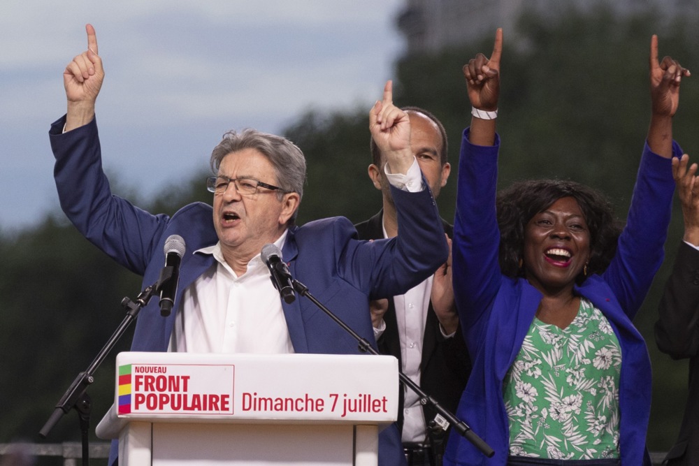 Le chef de la France insoumise (LFI), Jean-Luc Mélenchon, après le résultat du second tour des législatives du 7 juillet 2024