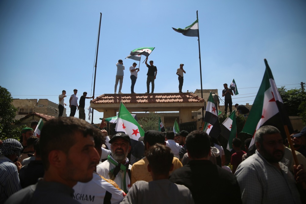 Protest against Turkey&rsquo;s indications of a potential reconciliation with Syria