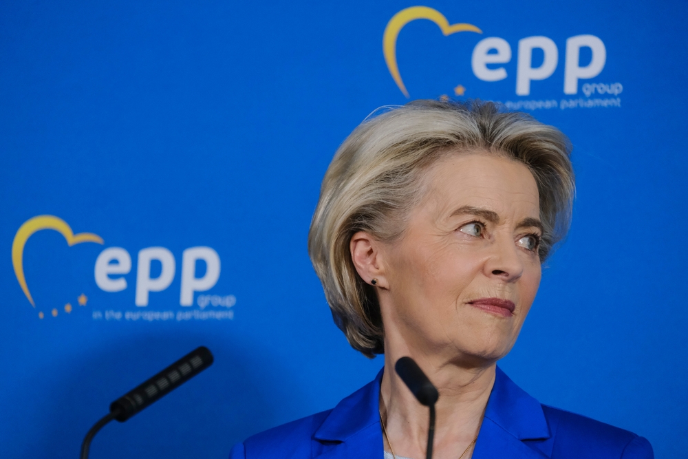 Eu,Commission,President,Ursula,Von,Der,Leyen,Addresses,Media,During