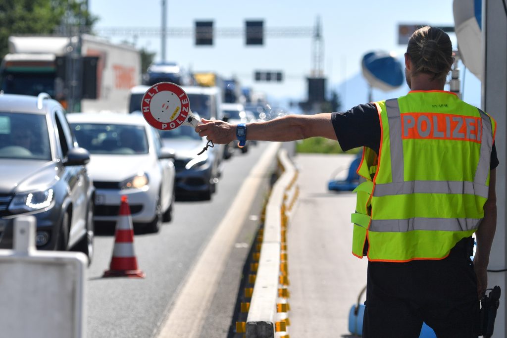 Border controls at German-Austrian border