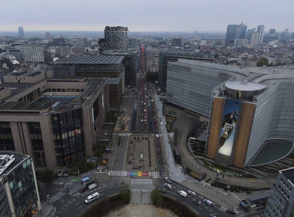 Vue aérienne du quartier européen