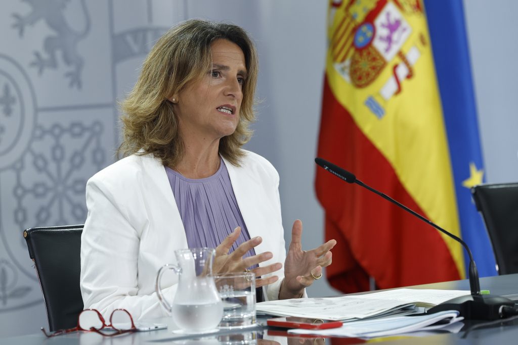 Press conference after weekly cabinet meeting in Madrid