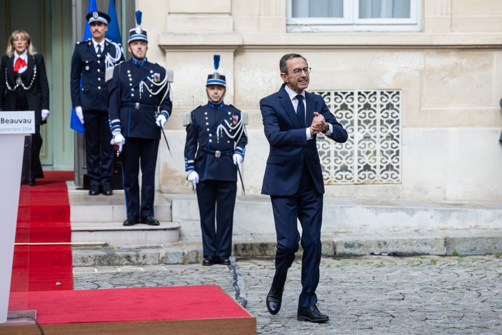 Handover ceremony at French Interior Ministry