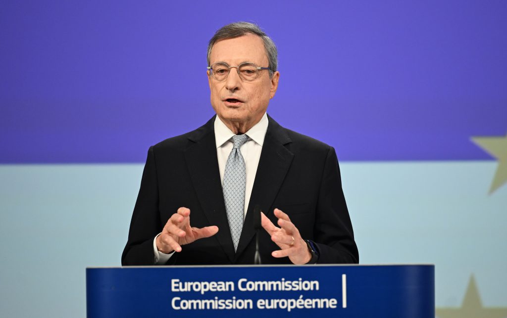 Ursula von der Leyen – Mario Draghi press conference in Brussels