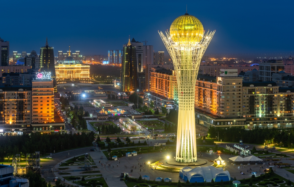 Astana,,Kazakhstan.,07.09.2018.,Scenic,Aerial,View,Of,The,Central,Part