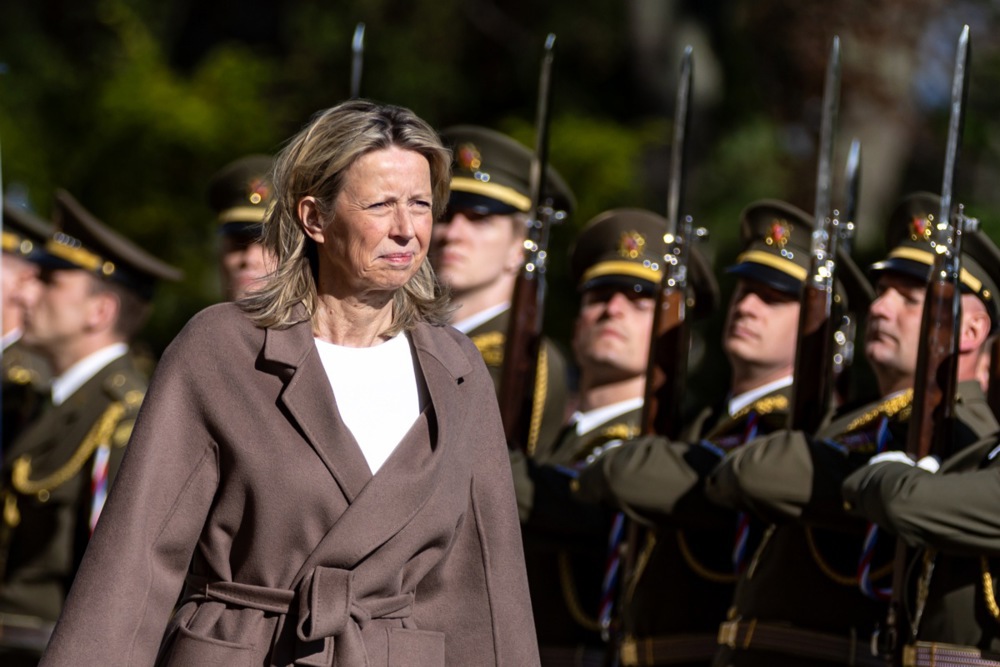 Dutch Defense Minister Kajsa Ollongren visits Prague