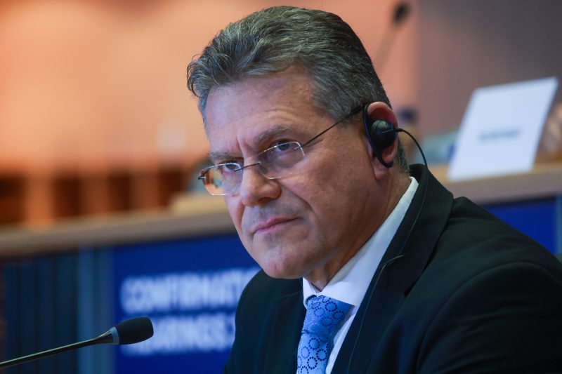 Auditions des commissaires : Maroš Šefčovič hausse le ton face à la Chine et aux États-Unis