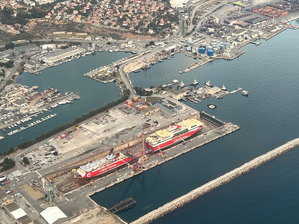 Vue aérienne de Marseille