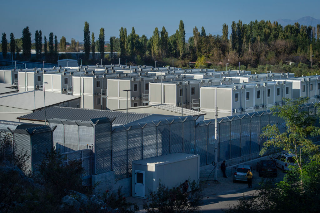 Migrant Center In The Port Of Shegjin (albania)