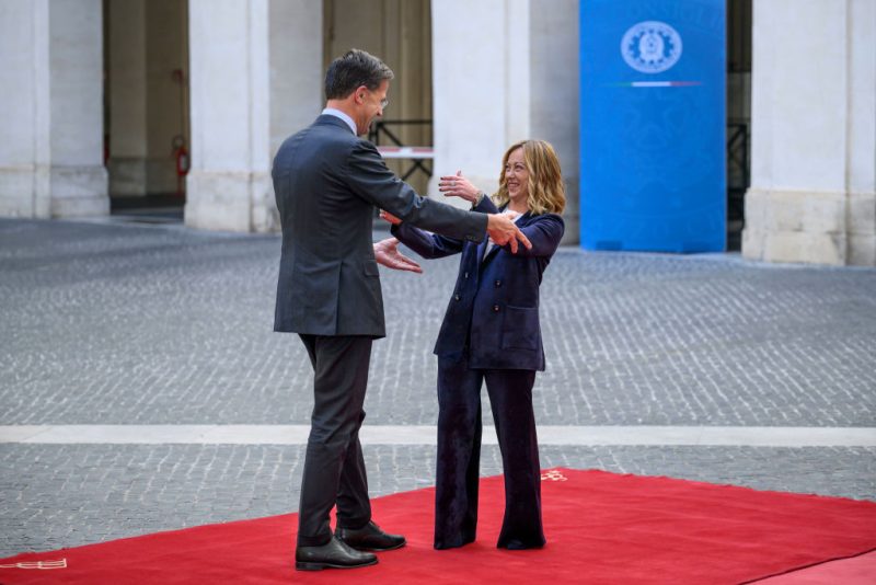 Le renforcement de l'OTAN au coeur de la rencontre entre Giorgia Meloni et Mark Rutte