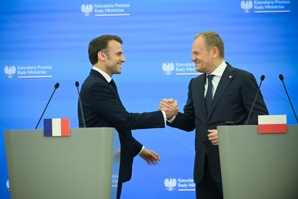 French President Emmanuel Macron visits Poland