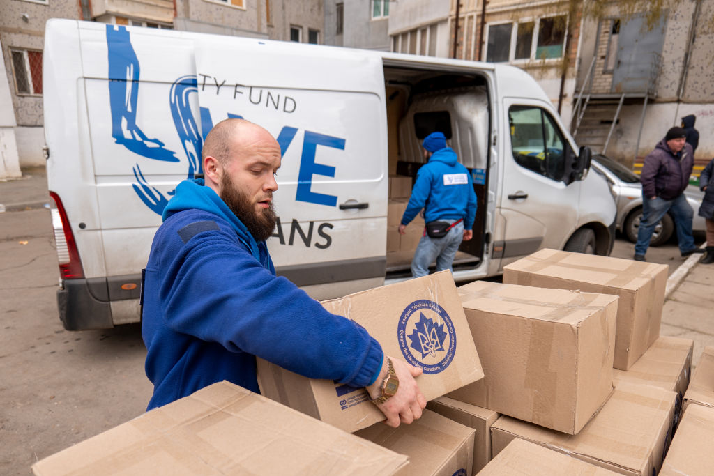Volunteer Organization &lsquo;Save Ukrainians&rsquo; Distributes Humanitarian Aid In Kherson