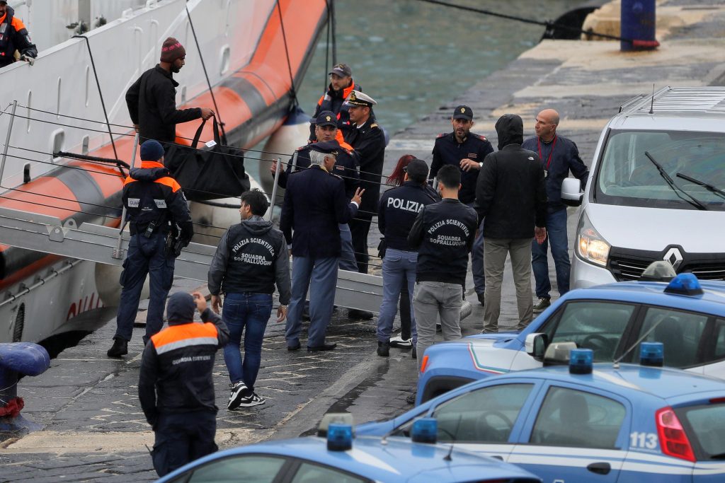 Migrants are returned to Italy from repatriation center in Gjader, as ordered by court