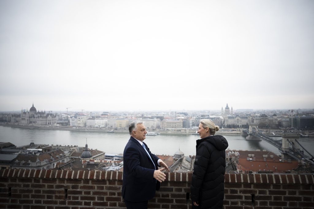 Hungarian PM Orban meets with AfD party leader Weidel in Budapest