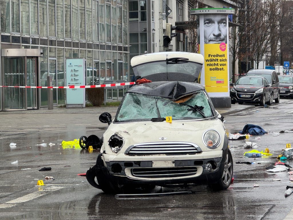 Injuries as car plows into crowd in German city of Munich