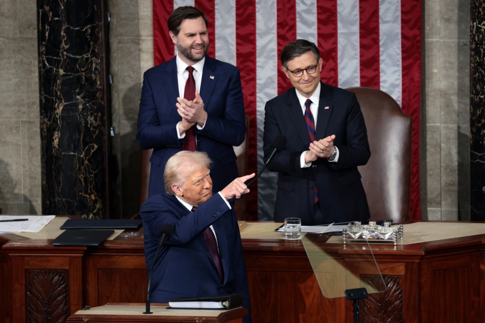 US President Donald Trump Addresses Joint Session of US Congress