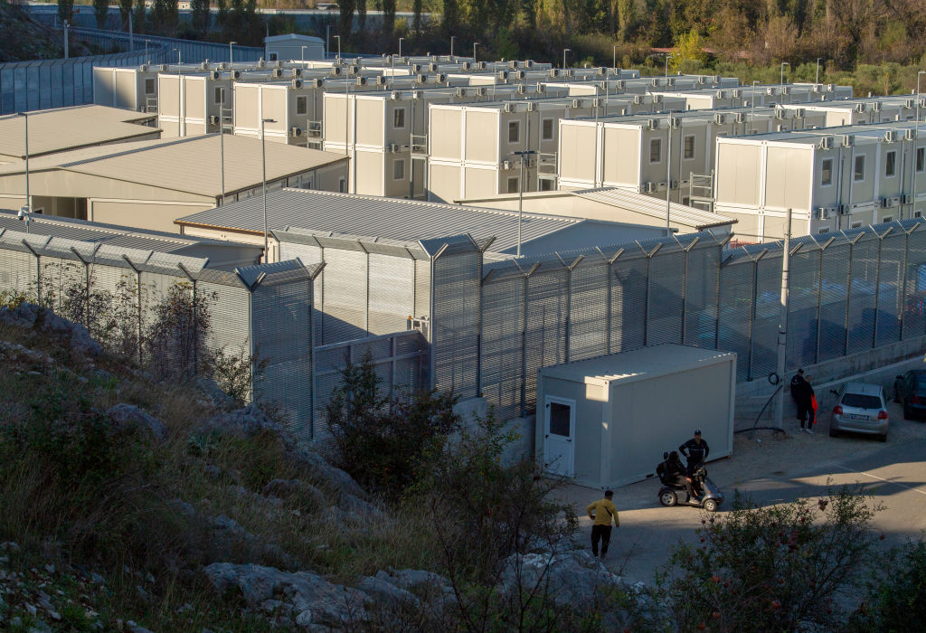 Migrant Center In The Port Of Shegjin (albania)