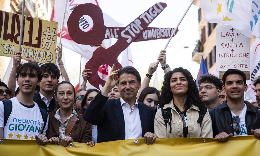 Protest against rearmament in Rome