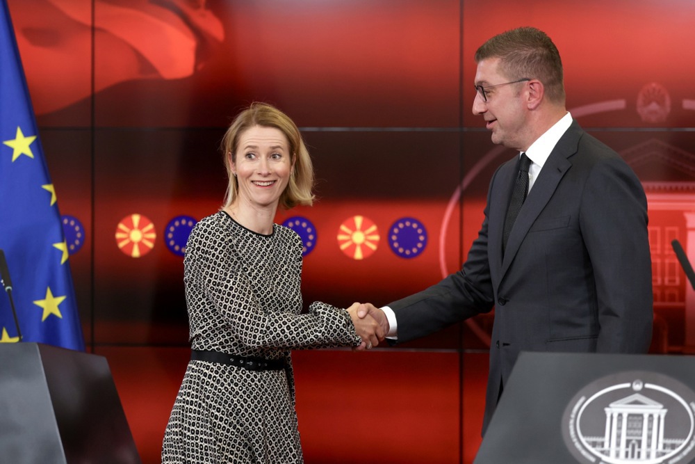 EU Foreign Policy chief Kaja Kallas visits North Macedonia