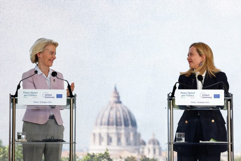 À Rome, Giorgia Meloni et Ursula von der Leyen annoncent 1,2 milliard d’euros d’investissements en Afrique