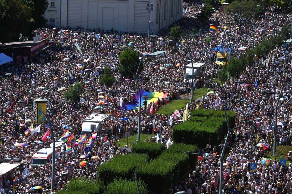 Pride march in Budapest