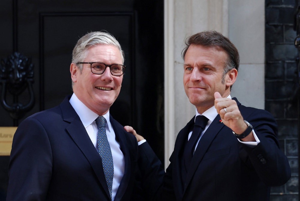 French President Emmanuel Macron visits Britain
