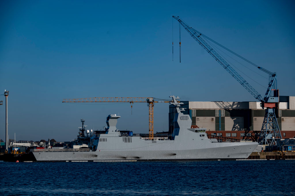 Corvette de la classe Sa&rsquo;ar 6 à Kiel.