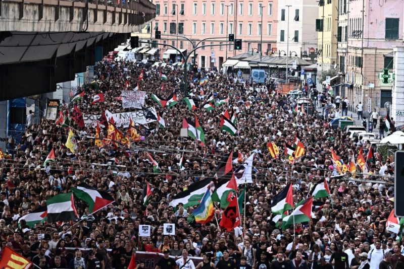 Italie : mobilisation massive en soutien à Gaza