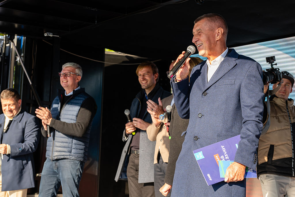 Andrej Babis (R), Czech billionaire, former prime minister