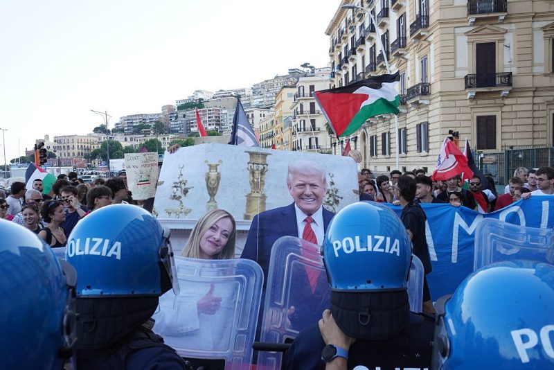 Colère en Italie après les déclarations de Trump selon lesquelles Meloni chercherait à conclure un accord commercial « défiant l’UE »