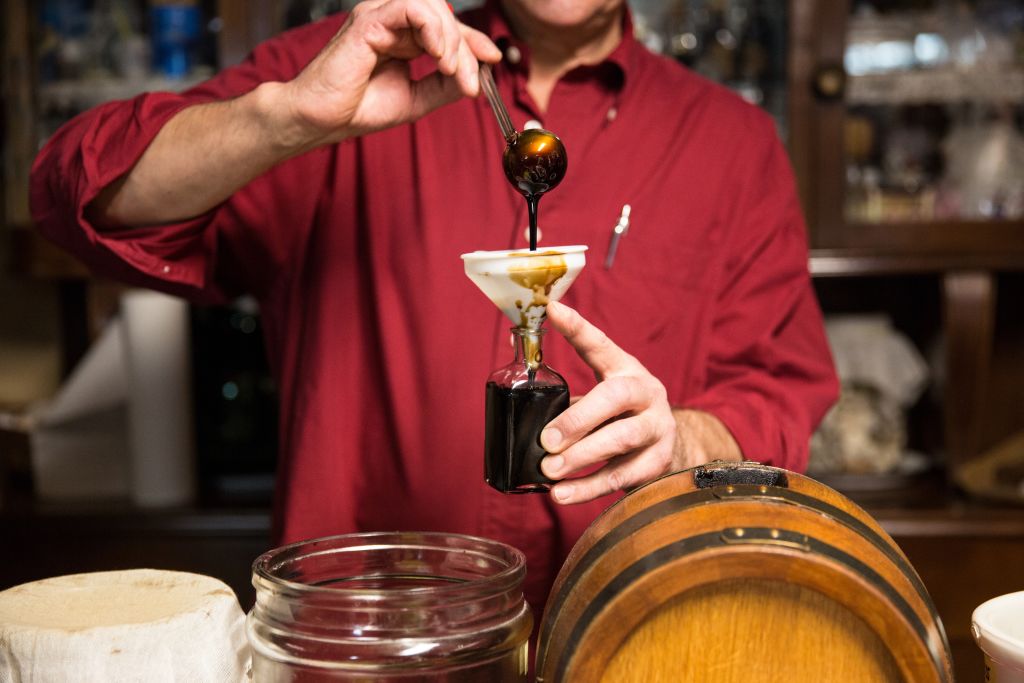 Traditional acetaia where it is aged balsamic vinegar of Modena. IGP. ABM. Magreta. Emilia Romagna. Italy. Europe