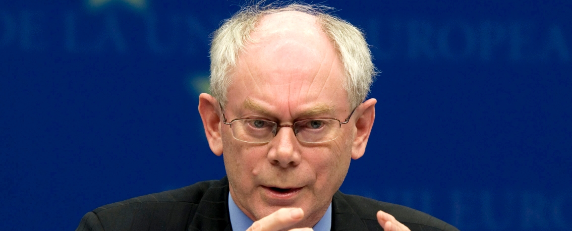 EU-Ratspräsident Herman van Rompuy beugt sich dem deutschen Druck. Kommende Woche soll noch nicht über Bildungsziele im Zuge von Europa 2020 entschieden werden. Foto: EC.