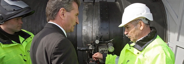 Festakt zum Baustart der Ostsee-Pipeline