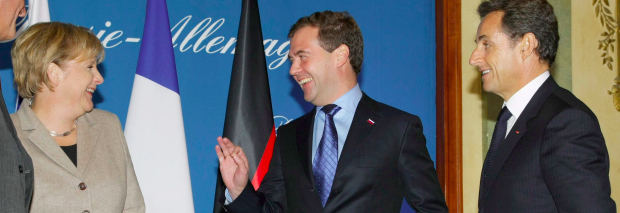 Merkel und Sarkozy umwerben Medwedew