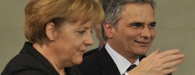 Merkel und Faymann werben für Finanzsteuer in Eurozone
