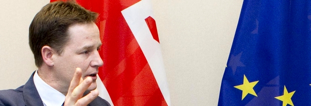 Clegg: "Eurokrise bringt Millionen britische Jobs in Gefahr"