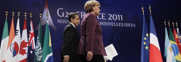 Merkel und Sarkozy: Zahlungsstopp bis Euro-Referendum