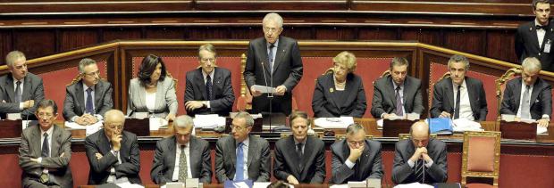 Monti schwört Italien auf harten Sparkurs ein