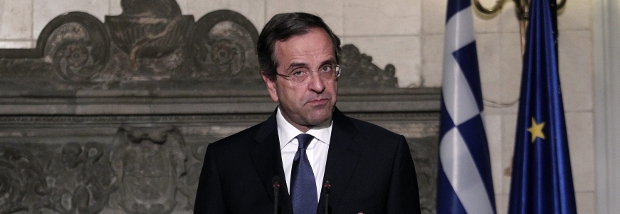 Der griechische Regierungschef Antonis Samaras verspricht den Deutschen, sein Land werde die Hilfskredite von weit mehr als 100 Milliarden Euro zurückzahlen: „Das garantiere ich persönlich“. Foto: dpa