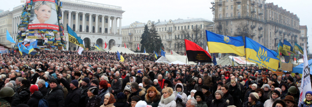 20.000 demonstrieren gegen Janukowitsch