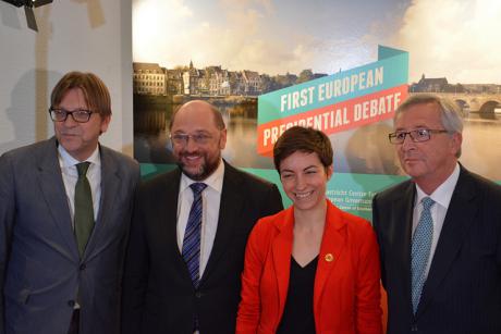 Aufwärmübung vor der Kamera: EU-Spitzenkandidaten stellen sich der Öffentlichkeit