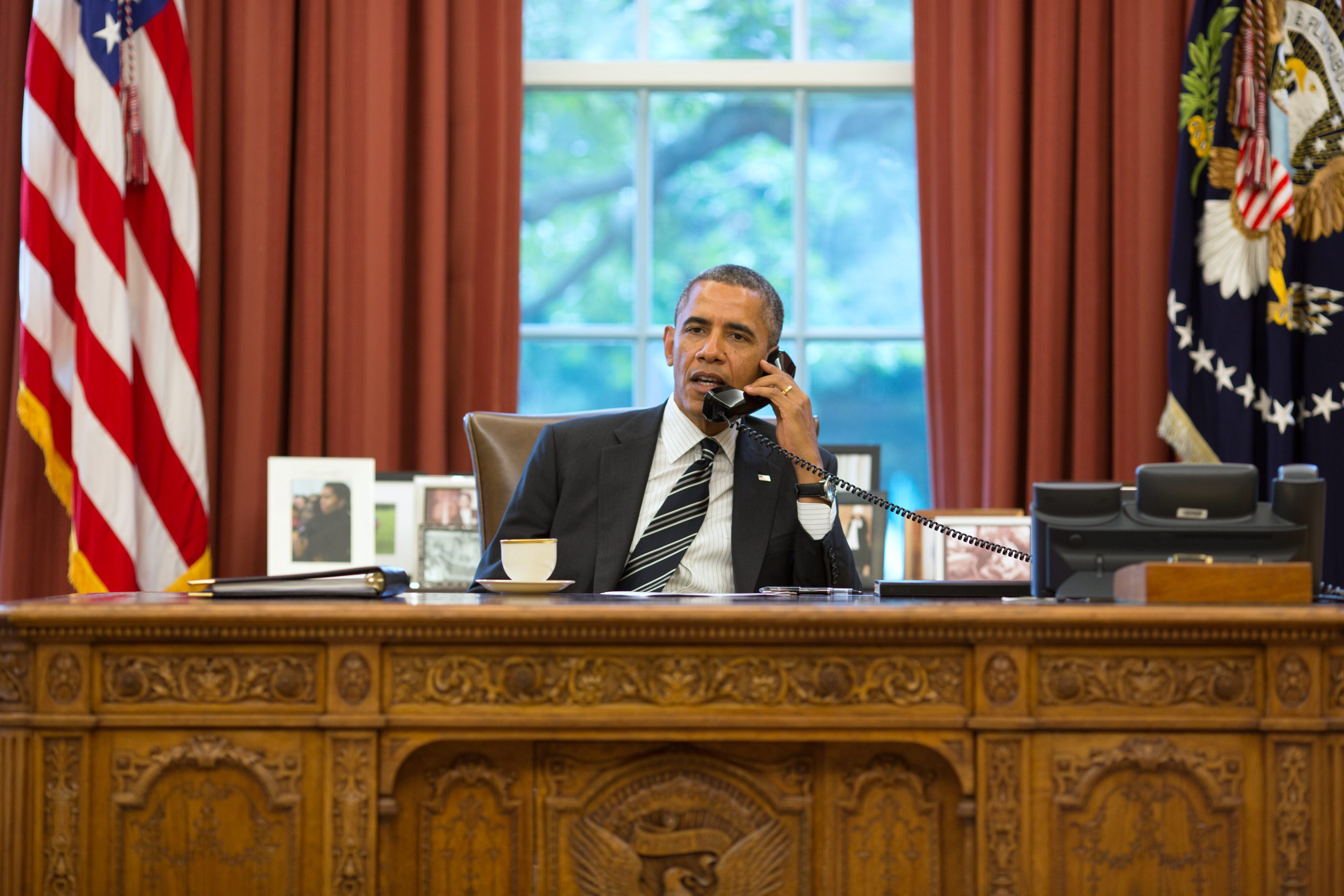 Obama verabschiedet sich von Merkel