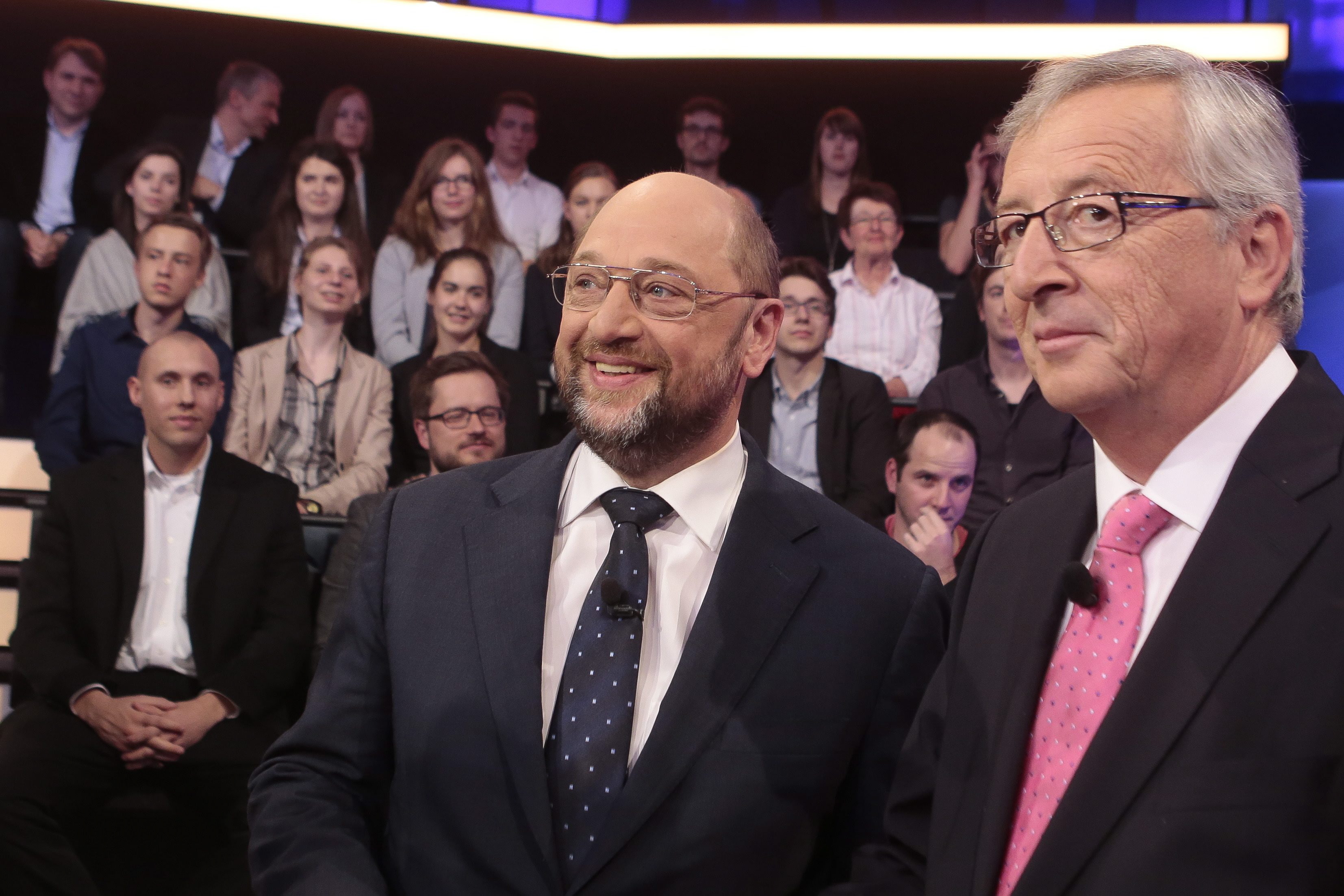 TV-Duell Juncker vs. Schulz - "Wo sind sie nicht beieinander?"