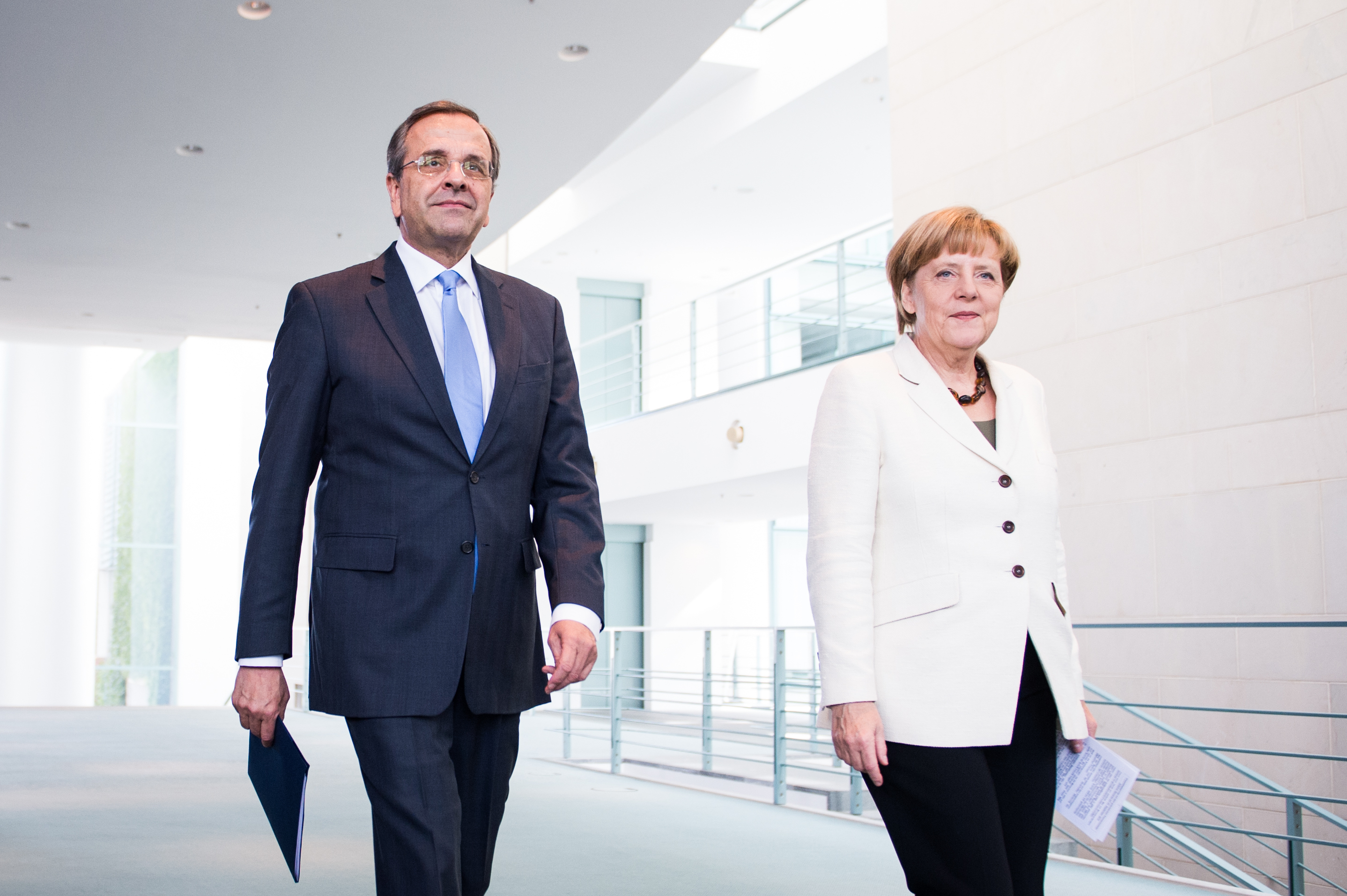 Samaras in Berlin: "Griechenland lässt die Krise hinter sich"