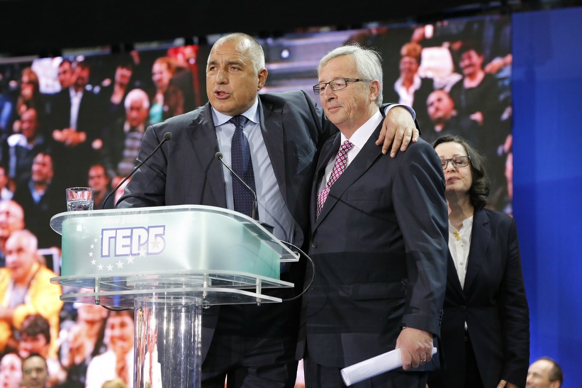 Jean-Claude Juncker and Boyko Borissov in Sofia, Bulgaria, 27 April 2014 [Jean-Claude Juncker/Flickr]