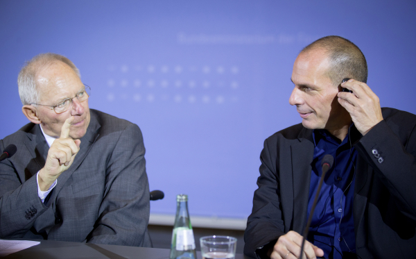 Schäuble und Varoufakis: "Einig, dass wir uns nicht einig sind"