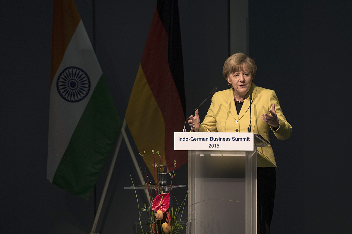 Merkel und Modi für Freihandelsabkommen von EU und Indien